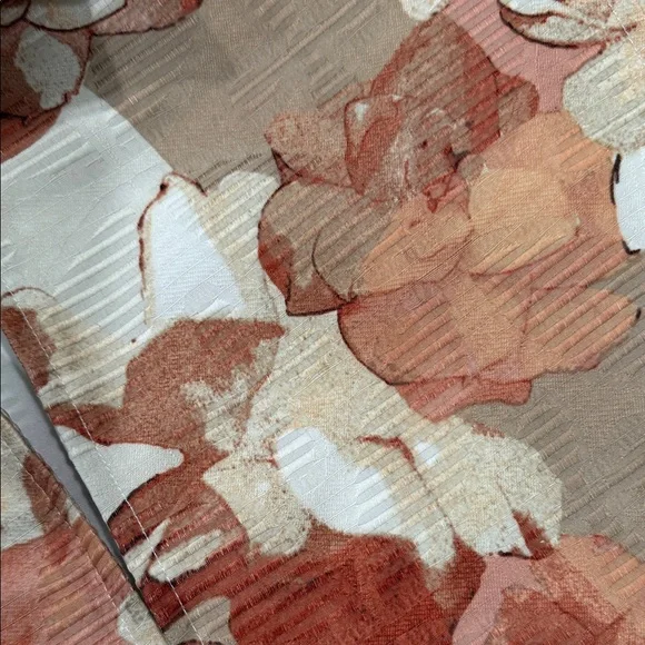 Alfred Dunner Beige and Orange Floral Blazer Jacket - Picture 4 of 8